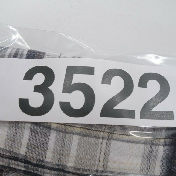 Buckle BKE Shirt Mens Large Black Plaid Long Sleeve Pearl Snap Contour Fit - Picture 8 of 8